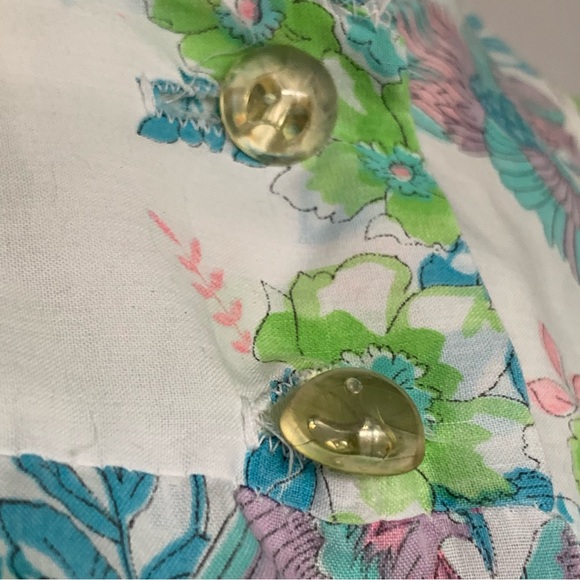 v i n t a g e :: Phoenix Floral Cottagecore Cotton Robe Nightgown - Picture 7 of 13